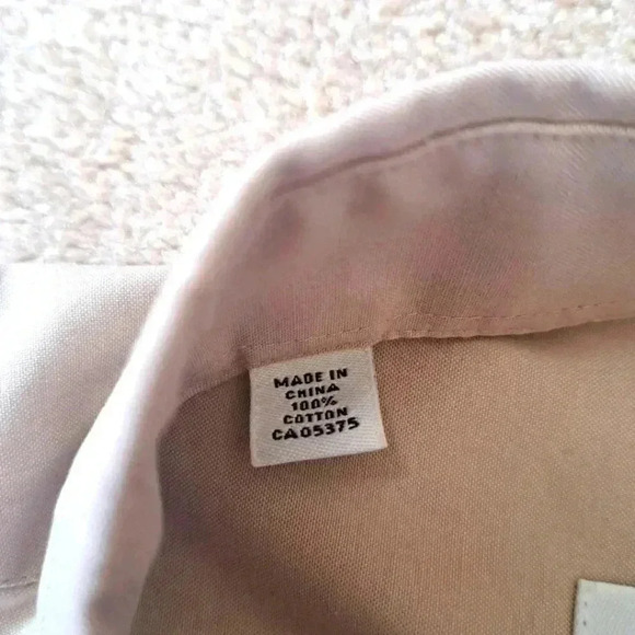 Joseph & Feiss Mens Dress Shirt Tan Beige 16.5 34/35 Long Sleeve Button Up Shirt - Picture 6 of 8